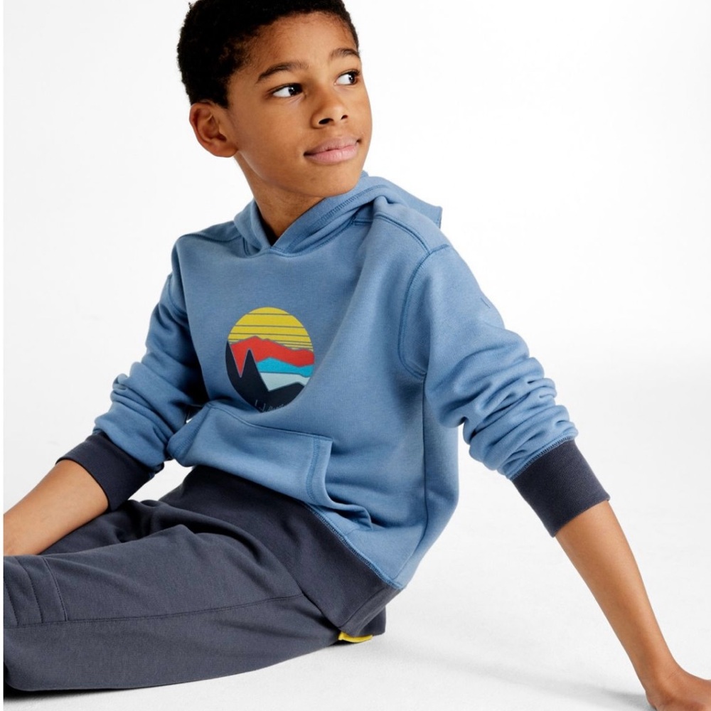 L.L. Bean Kids Midnight Blue Graphic Hoodie
